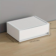 Plastic Storage Box With Drawer Desktop Organizer