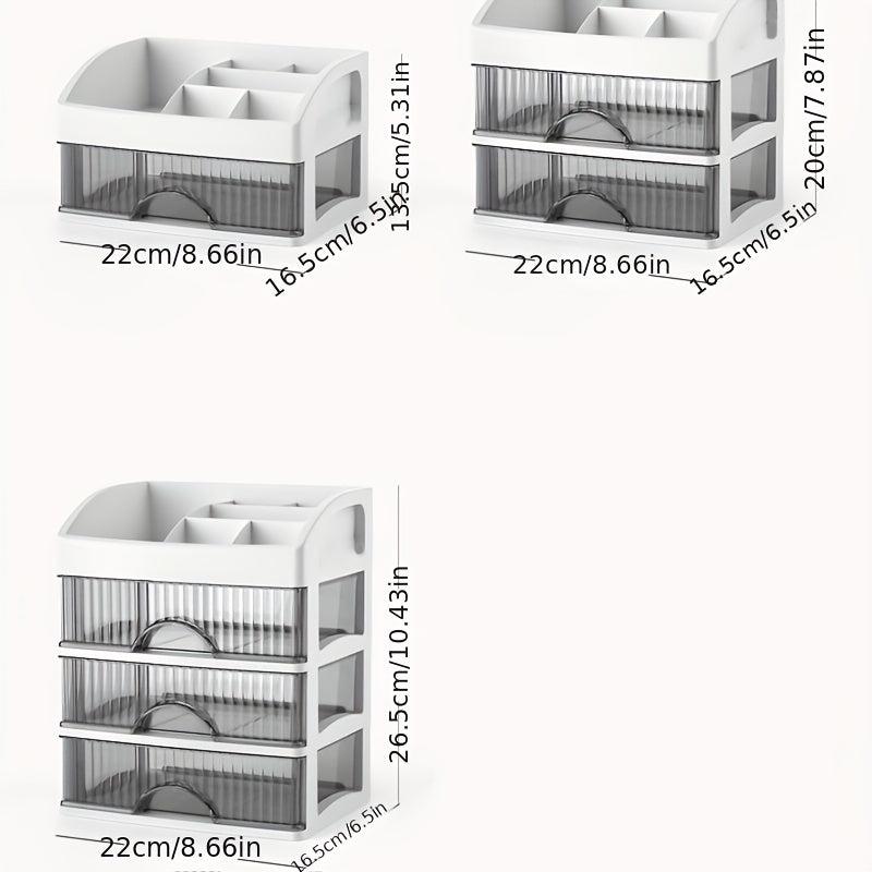 Drawer Type Makeup Storage Box 1 2 3 Layers Organizer