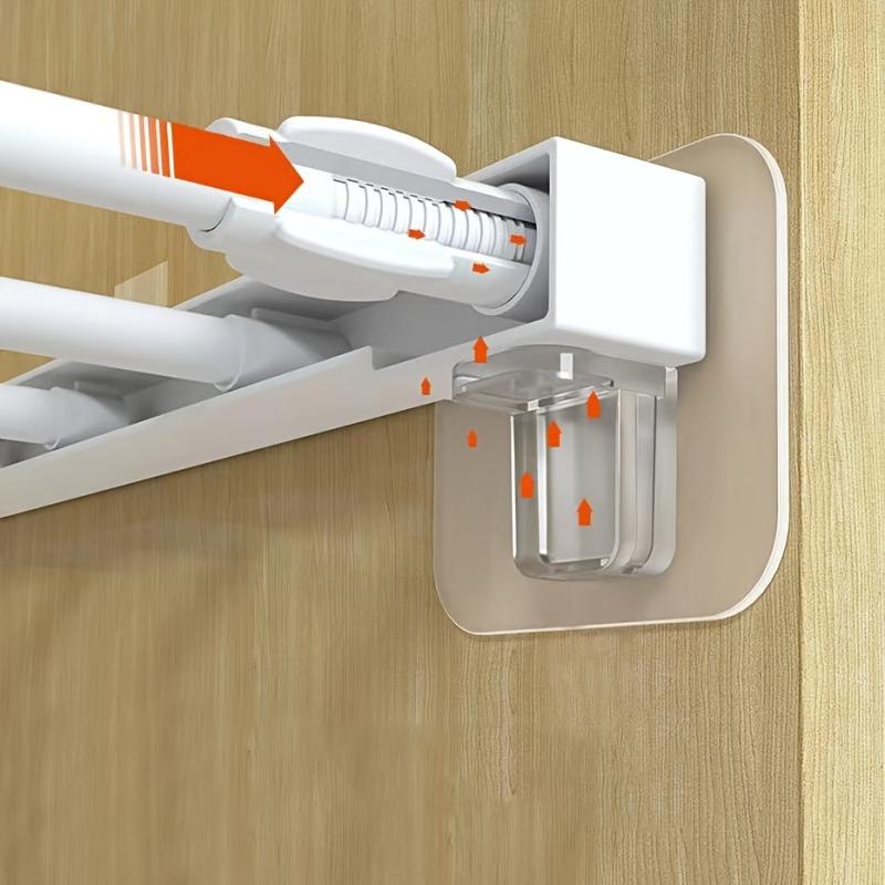 4pcs Punch Shelf Support Pegs Strong Adhesive Shelves Clips Cabinet Book Shelves