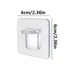 4pcs Punch Shelf Support Pegs Strong Adhesive Shelves Clips Cabinet Book Shelves