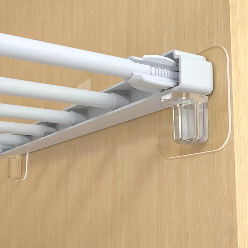 4pcs Punch Shelf Support Pegs Strong Adhesive Shelves Clips Cabinet Book Shelves