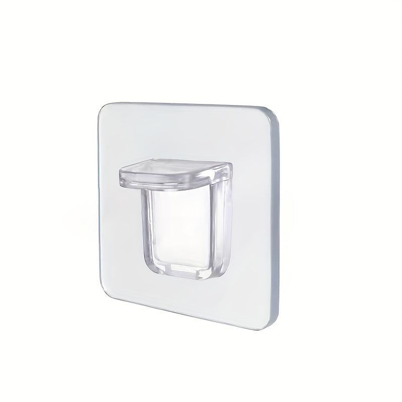 4pcs Punch Shelf Support Pegs Strong Adhesive Shelves Clips Cabinet Book Shelves