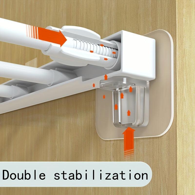 Partition Layer Holder Shelf Board Support Bracket Self Adhesive Traceless Pin
