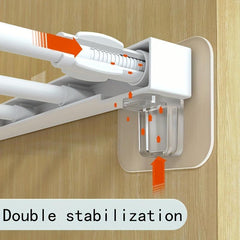 Partition Layer Holder Shelf Board Support Bracket Self Adhesive Traceless Pin