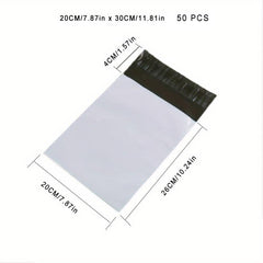 Self Adhesive Courier Bags 100pcs for Mailing Durable PE Plastic Pouches