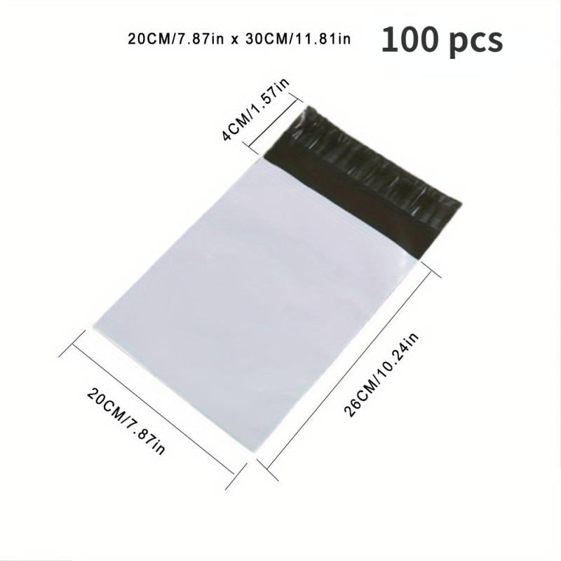 Self Adhesive Courier Bags 100pcs for Mailing Durable PE Plastic Pouches