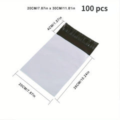 Self Adhesive Courier Bags 100pcs for Mailing Durable PE Plastic Pouches