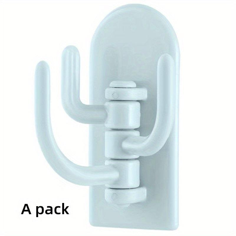 5pcs Adhesive 3-hook Wall Hanging Cactus Rota