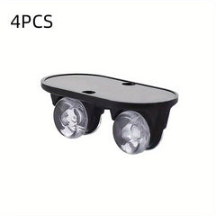 4pcs Self Adhesive Mini Caster Wheels for Storage Boxes Trash Cans & More