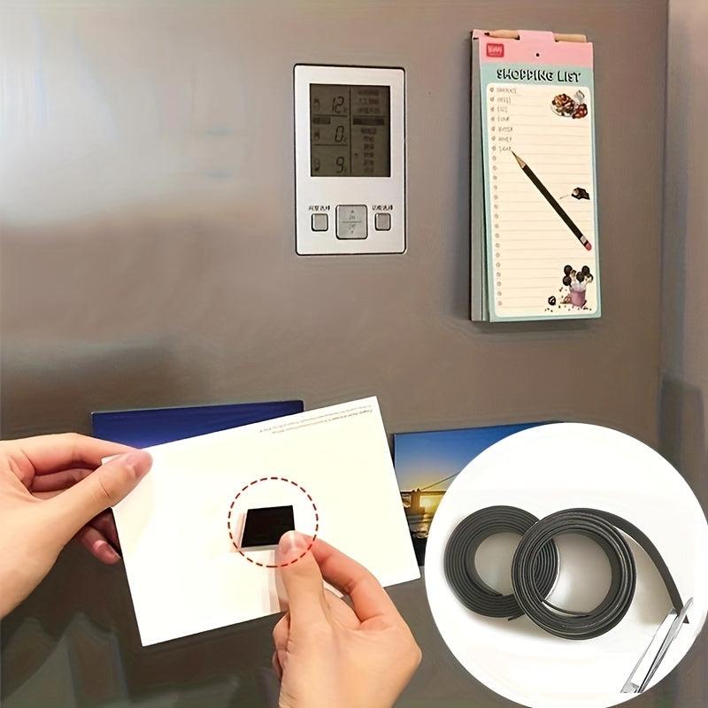 Self Adhesive Magnet Strip Sticky Back Magnetic Tape Small Tool Storage