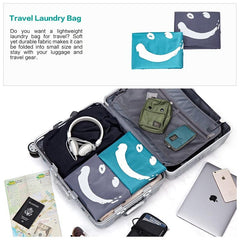 Machine Washable Travel Laundry Bag Easy Fit Dirty Clothes Organizer