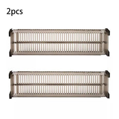 4pcs Retractable Drawer Divider Adjustable Organizer Spring Loaded