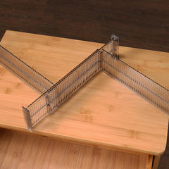 4pcs Retractable Drawer Divider Adjustable Organizer Spring Loaded