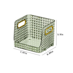 Transparent Desk Makeup Holder for Cosmetics and Office Supplies