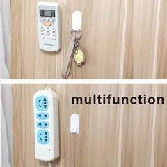 2 Pairs Remote Control Storage Hooks TV Air Conditioner Key Holder