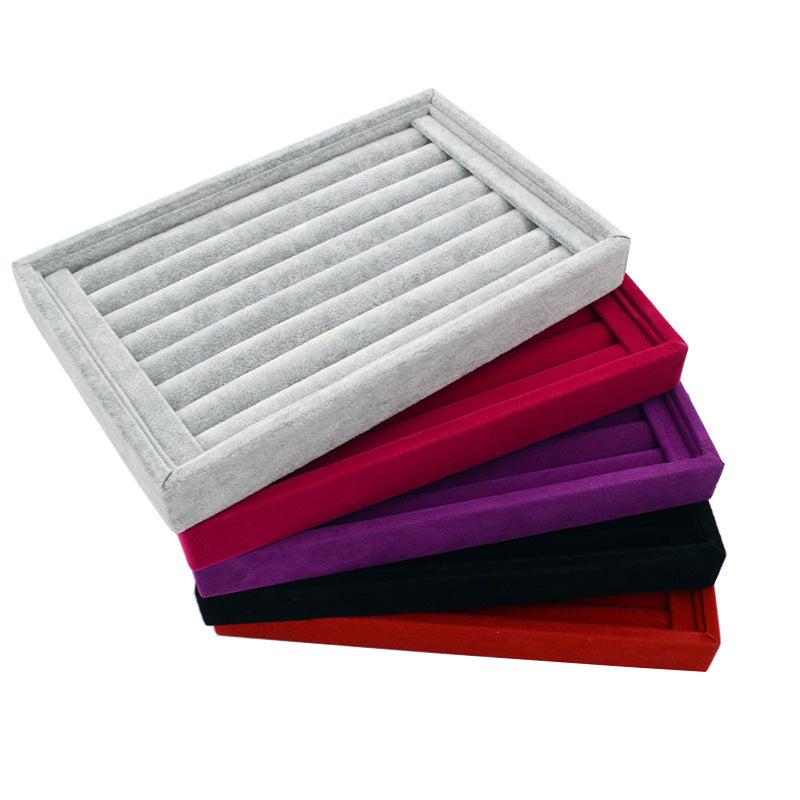 Stylish Jewelry Display Box for Women Ice Velvet Organizer