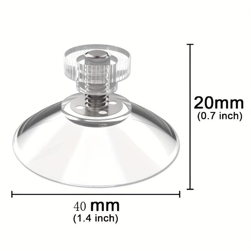 1pc 40mm 1 57inch Clear Suction Cups Nut Rubber Window Suckers