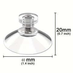 1pc 40mm 1 57inch Clear Suction Cups Nut Rubber Window Suckers