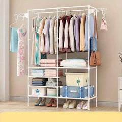 Large Capacity Coat Rack for Household Garments and Shoes