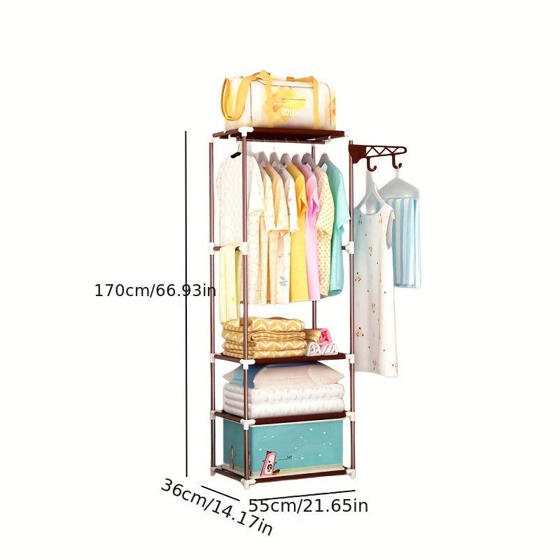 Large Capacity Coat Rack for Household Garments and Shoes