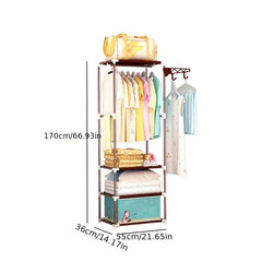Large Capacity Coat Rack for Household Garments and Shoes