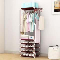 Large Capacity Coat Rack for Household Garments and Shoes