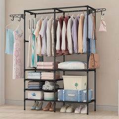 Large Capacity Coat Rack for Household Garments and Shoes