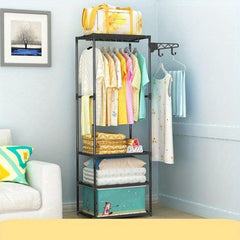 Large Capacity Coat Rack for Household Garments and Shoes