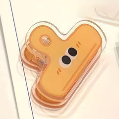 2pcs Cute Cartoon Acrylic Dovetail Clips