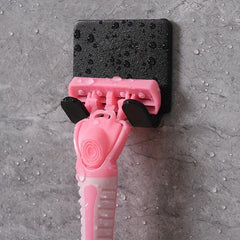 Plastic Adhesive Wall Hook Strong Load-bearing Bathroom Razor Holder