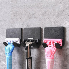 Plastic Adhesive Wall Hook Strong Load-bearing Bathroom Razor Holder