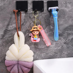 Plastic Adhesive Wall Hook Strong Load-bearing Bathroom Razor Holder