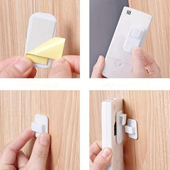 10 Pairs Multifunctional Adhesive Hooks Remote Control Storage