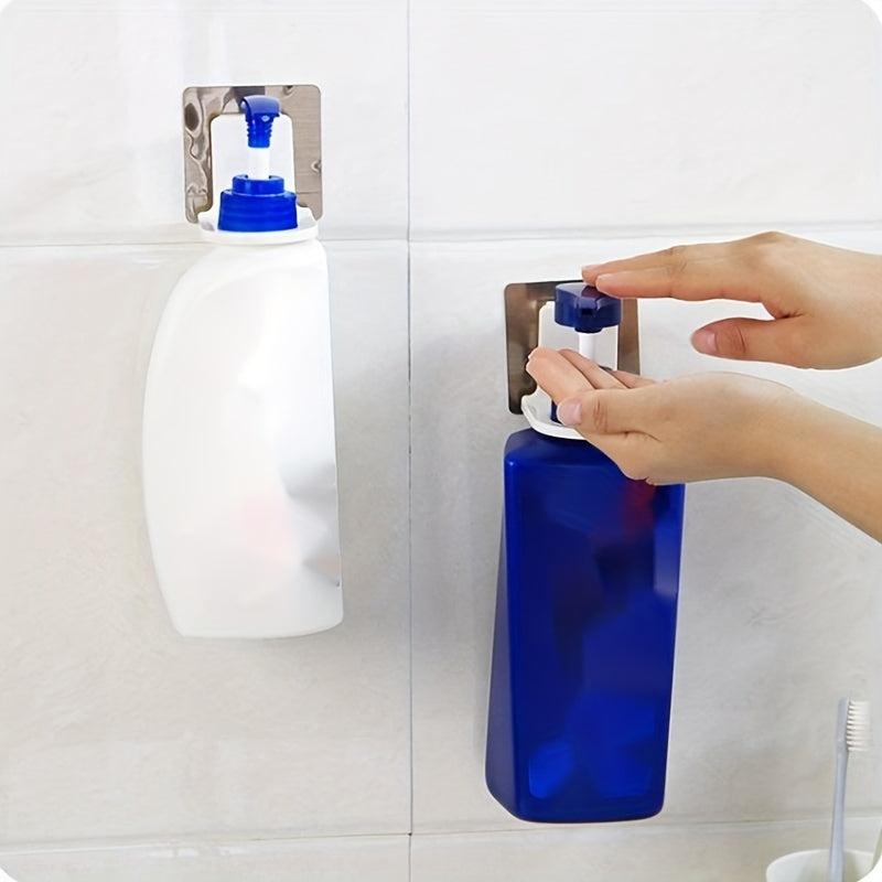 Wall Mounted Punch Shampoo Shower Gel Rack Bathroom Toilet Soap Shelf