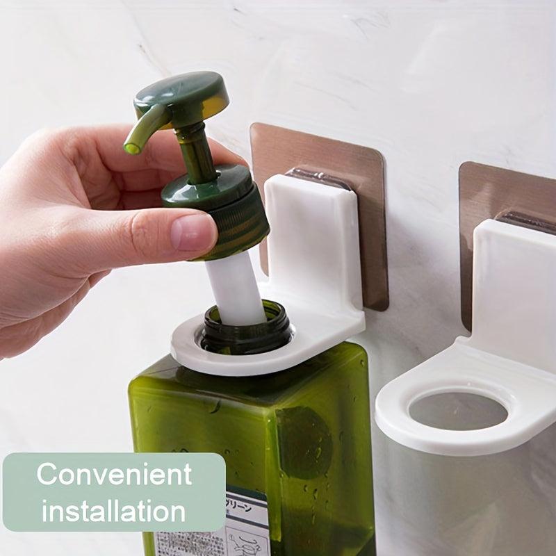 Wall Mounted Punch Shampoo Shower Gel Rack Bathroom Toilet Soap Shelf
