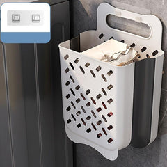 Wall Mounted Laundry Basket Dirty Clothes Storage Hamper Foldable Holder