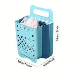 Wall Mounted Laundry Basket Dirty Clothes Storage Hamper Foldable Holder