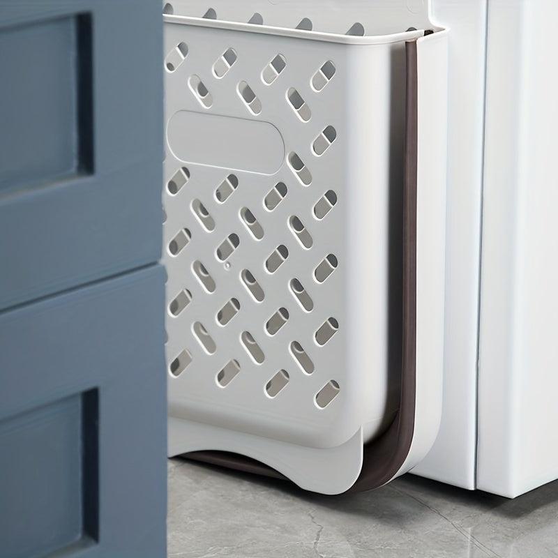 Wall Mounted Laundry Basket Dirty Clothes Storage Hamper Foldable Holder