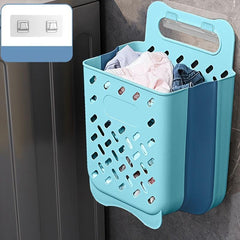 Wall Mounted Laundry Basket Dirty Clothes Storage Hamper Foldable Holder
