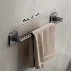 Wall Mounted Bathroom Towel Hanger Rack Ring Slipper Holder Bar