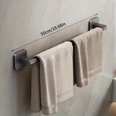 Wall Mounted Bathroom Towel Hanger Rack Ring Slipper Holder Bar