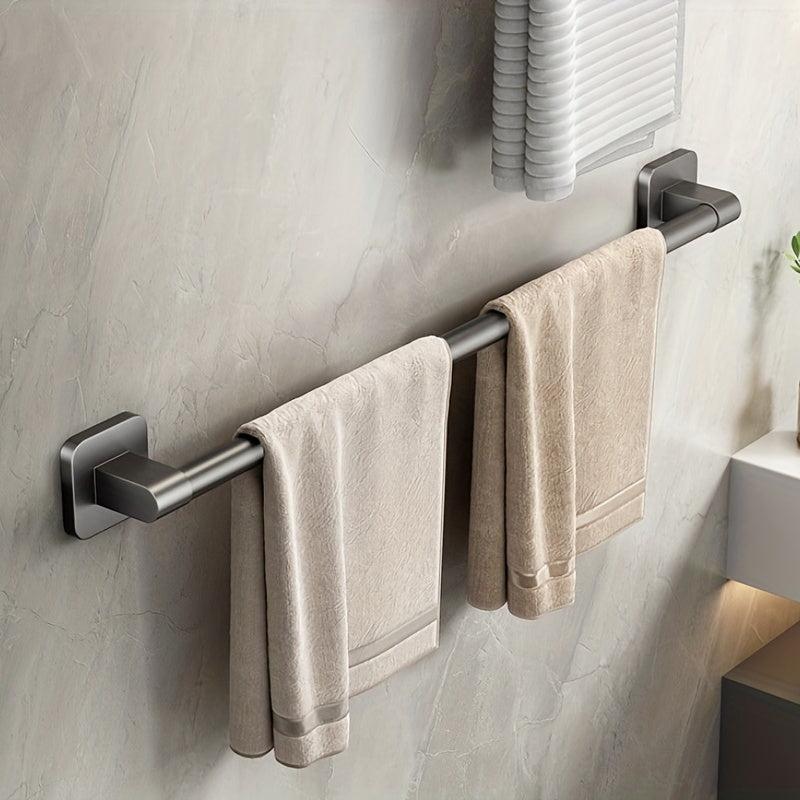 Wall Mounted Bathroom Towel Hanger Rack Ring Slipper Holder Bar