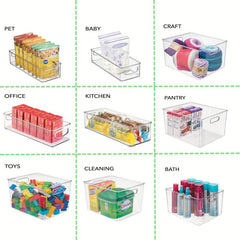Efficient Plastic Storage Bin for Kitchen Organization