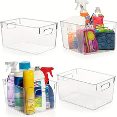 Efficient Plastic Storage Bin for Kitchen Organization