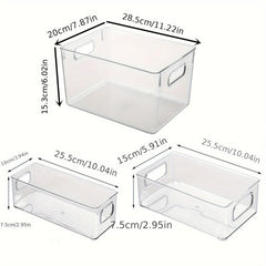 Efficient Plastic Storage Bin for Kitchen Organization