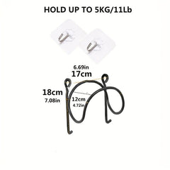 5pcs Towel Rack No Punching Wall Hanging Multifunctional Storage Rack