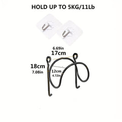 5pcs Towel Rack No Punching Wall Hanging Multifunctional Storage Rack
