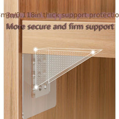 4pcs Adhesive Fixed Shelf Support Pegs Clips for Cabinets and Shelves
