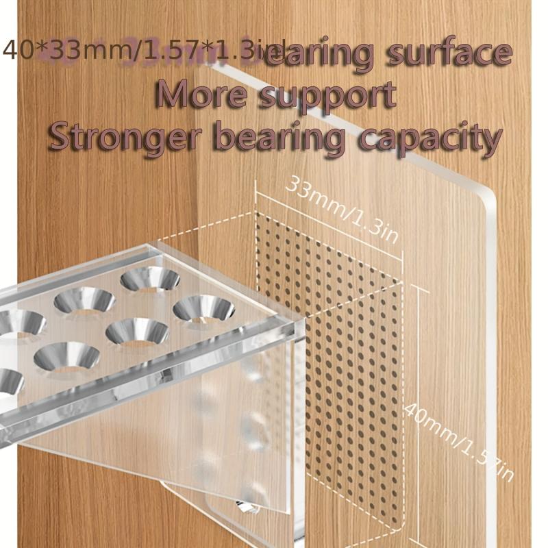 4pcs Adhesive Fixed Shelf Support Pegs Clips for Cabinets and Shelves