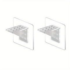 4pcs Adhesive Fixed Shelf Support Pegs Clips for Cabinets and Shelves